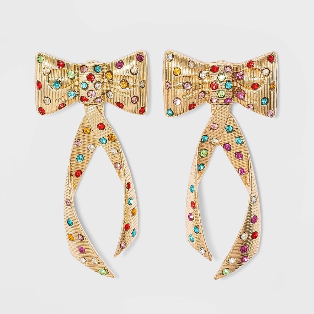 NWT‼️Sugarfix by BaubleBar Gift Bow Multi Drop Earrings